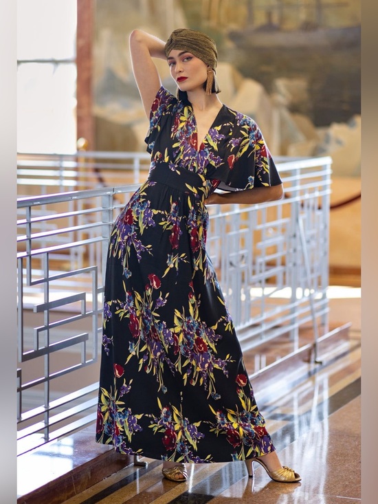 Trashy Diva Dresses & Skirts - NWT Caftan Dress by Trashy Diva XXL Midnight Garden